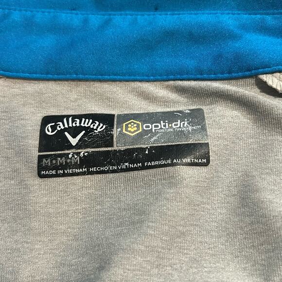 MENS CALLAWAY OPTI-DRI Moisture Wicking POLO SHIRT SIZE MEDIUM - Picture 2 of 5